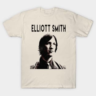 Vintage Styled Fan Art Design - Elliott Smith T-Shirt